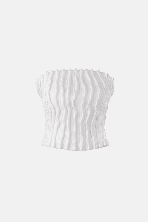 Mycel – Rib Knit Tube Top White
