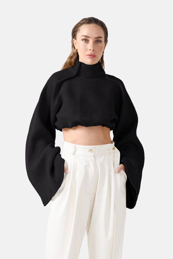 Mellea – Oversized Lilac Jumper, Rib Knit