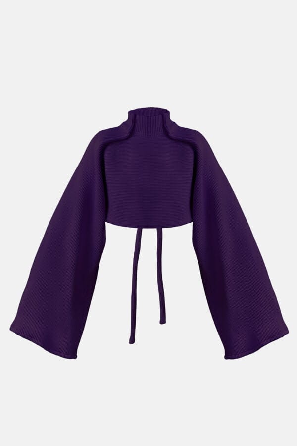 Mellea – Oversized Lilac Jumper, Rib Knit