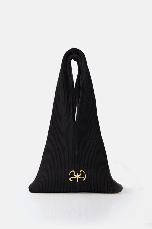 Forager – Mini White Rib Knit Tote Bag