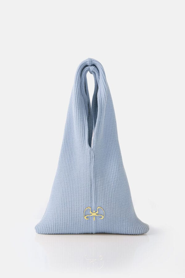 Forager – Mini White Rib Knit Tote Bag