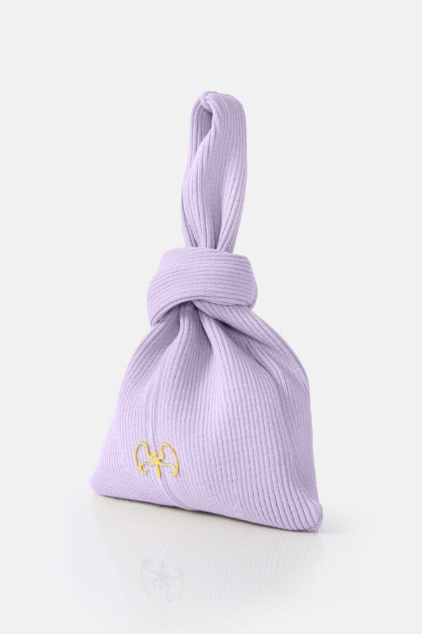 Forager – Mini White Rib Knit Tote Bag