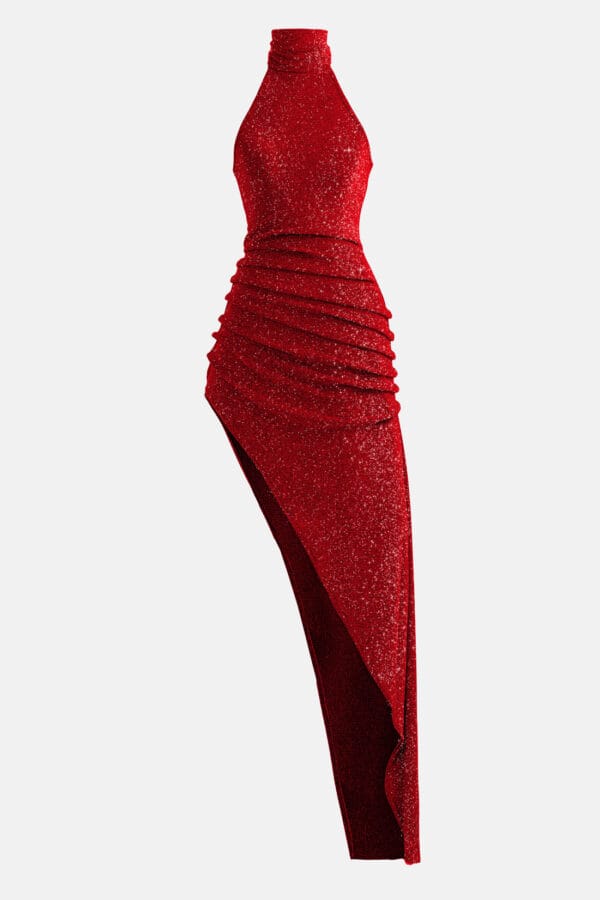 Siren – Red Sparkling Maxi Dress