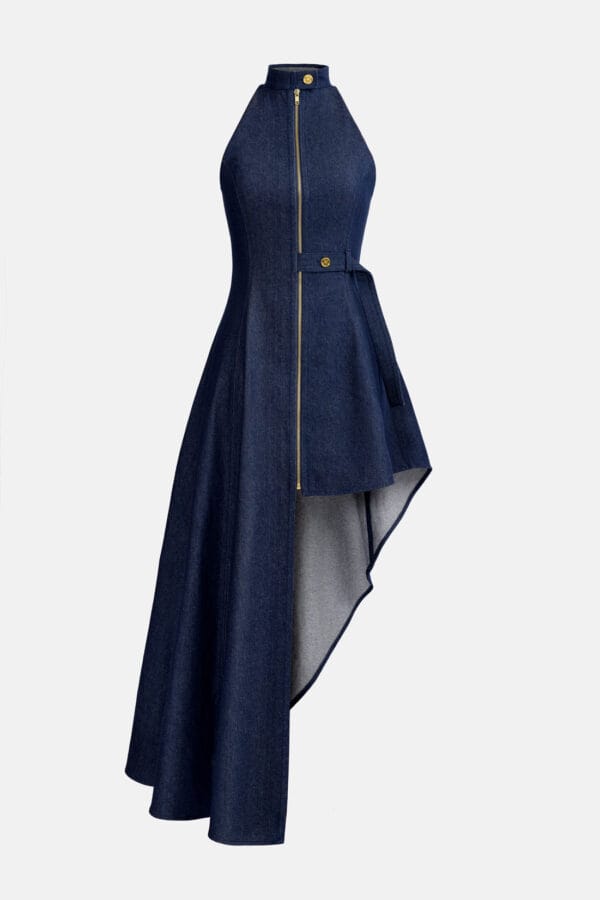 Nyx – Green Leather Maxi Dress