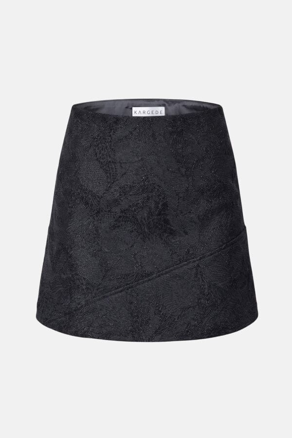 Polaris – Black Jacquard Bubble Mini Dress